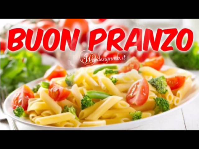 buon pranzo a una persona speciale