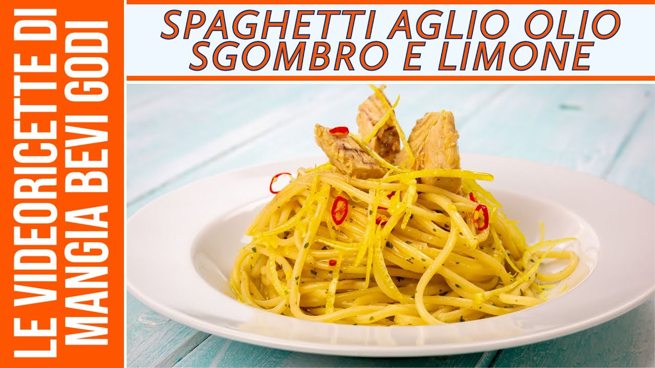 pasta con sgombro in scatola e limone