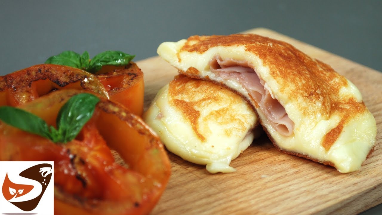 scamorza affumicata in padella con prosciutto crudo