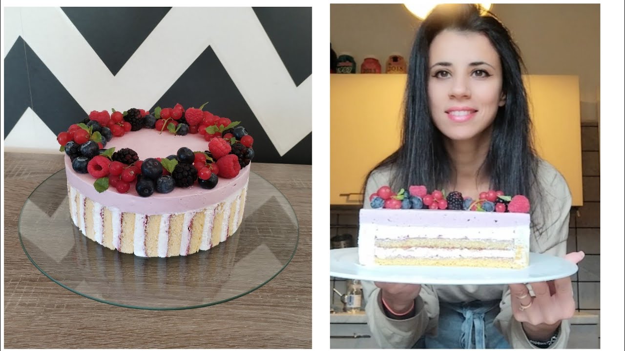 torta cioccolato bianco e frutti di bosco