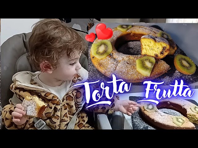 torta con frutta frullata senza zucchero