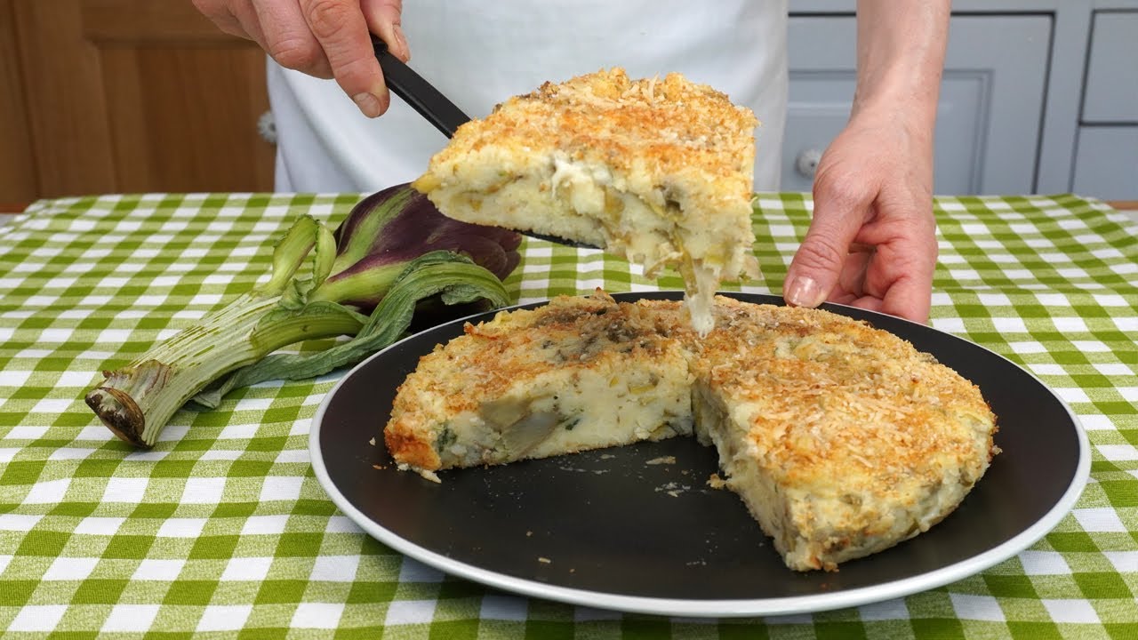 tortino di carciofi e patate alla calabrese
