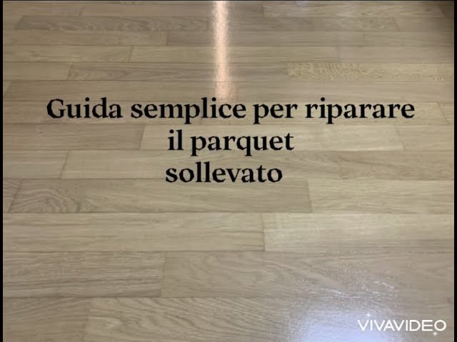 acqua sul parquet dopo quanto si alza