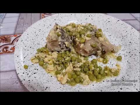 agnello con piselli e uova ricetta napoletana