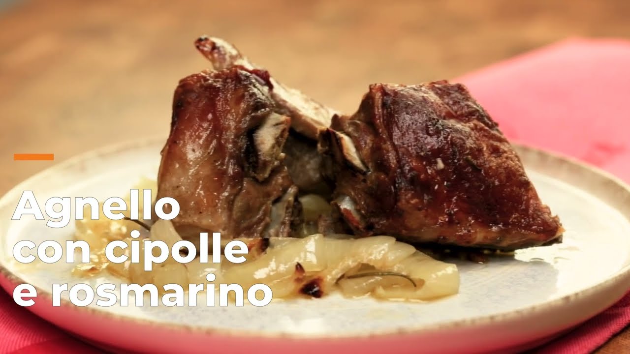 agnello in padella con patate e cipolle