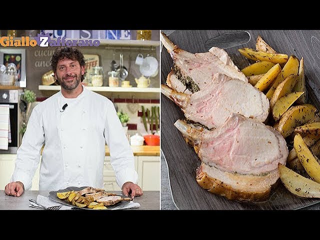 arista con osso al forno con patate