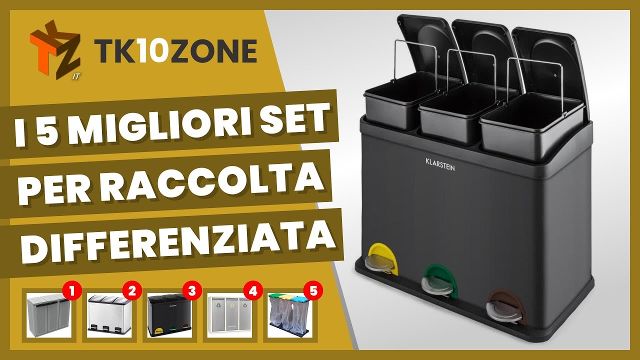 bidoni da casa per raccolta differenziata