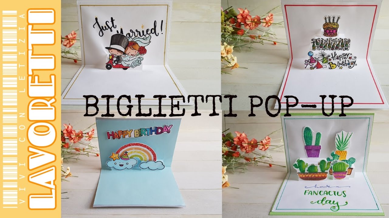 biglietto auguri pop up da stampare