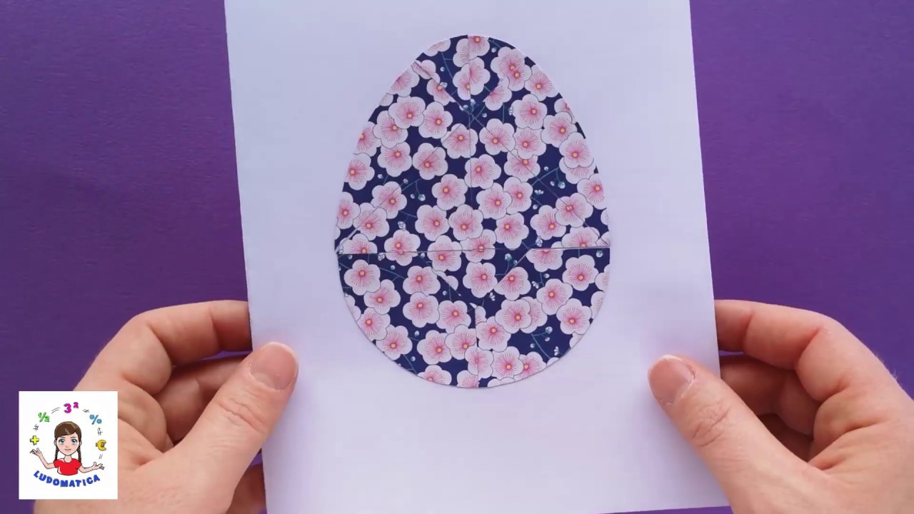 biglietto uovo di pasqua da stampare