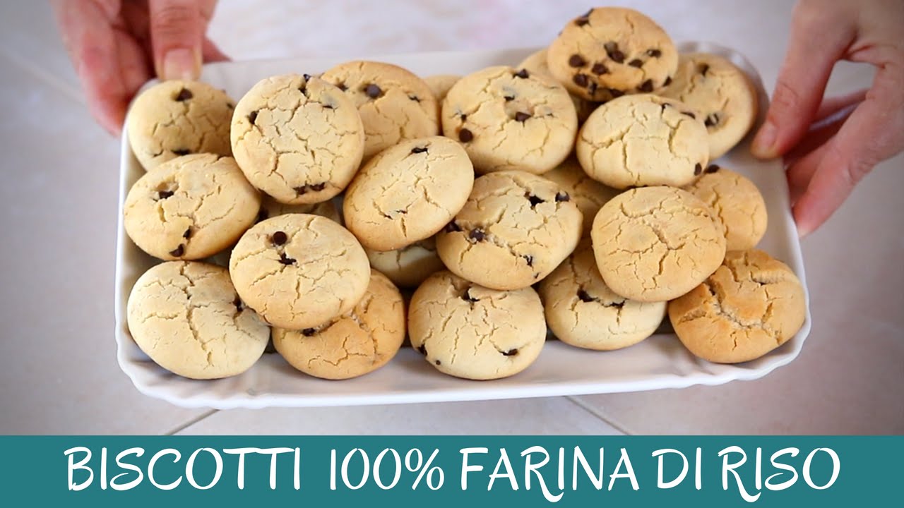 biscotti farina di riso e cioccolato