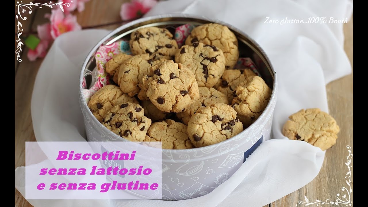biscotti senza glutine con gocce di cioccolato