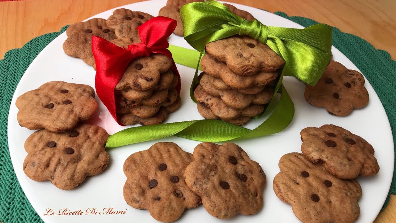 biscotti senza uova e burro con gocce di cioccolato