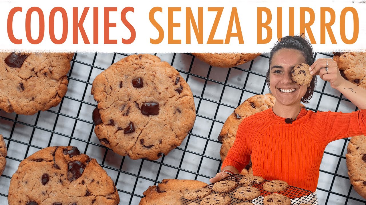 biscotti vegani con gocce di cioccolato