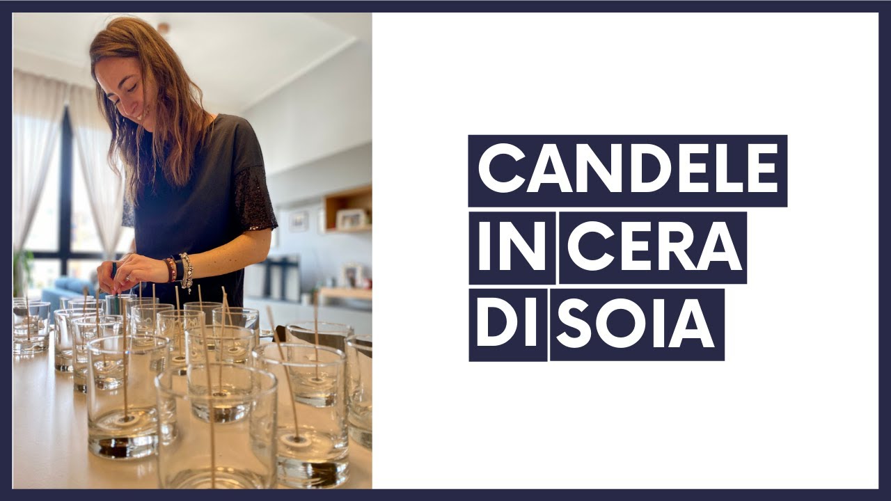 candele di soia fai da te