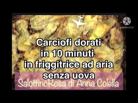carciofi a spicchi in friggitrice ad aria