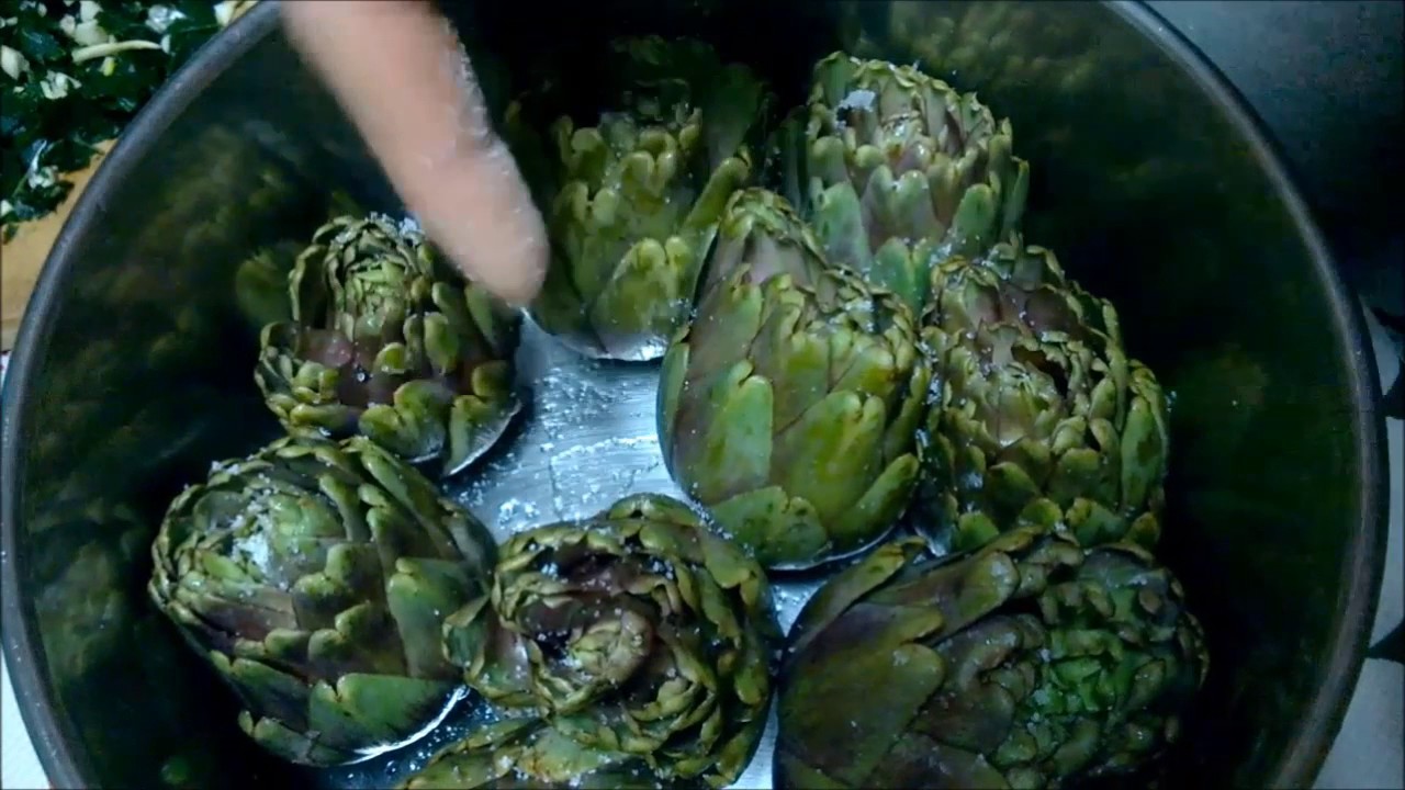 carciofi bolliti interi pentola a pressione tempo