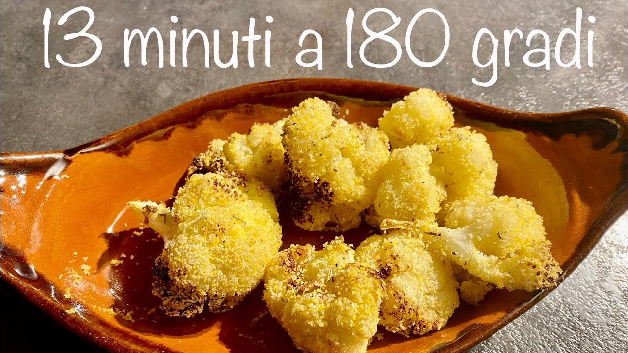 cavolfiore gratinato con besciamella in friggitrice ad aria