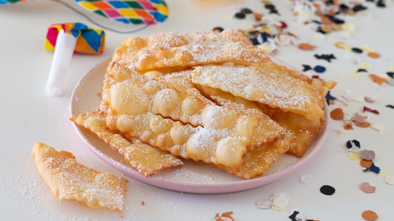 chiacchiere con olio al posto del burro