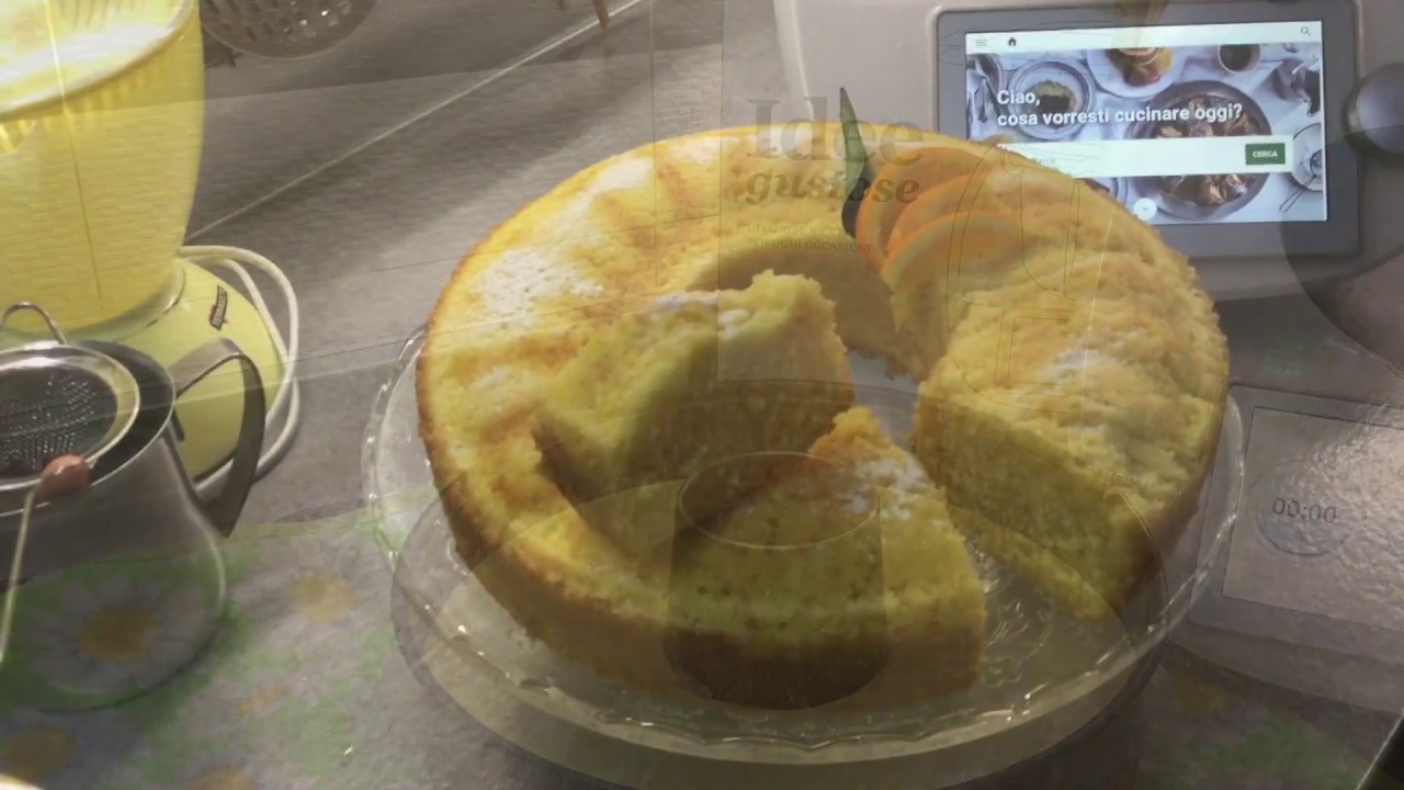 ciambella all'arancia bimby con olio di semi