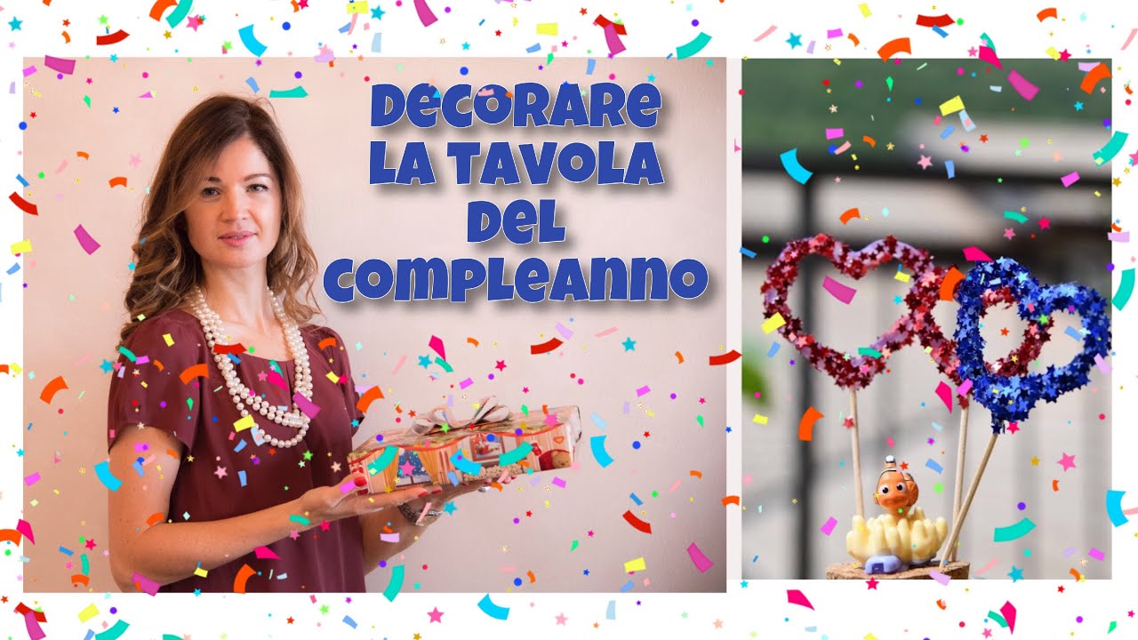 come addobbare la tavola per compleanno