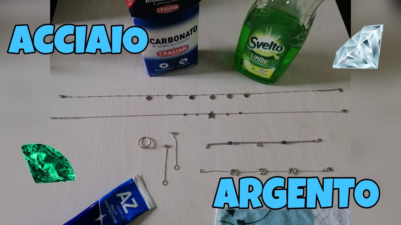 come pulire la bigiotteria in acciaio
