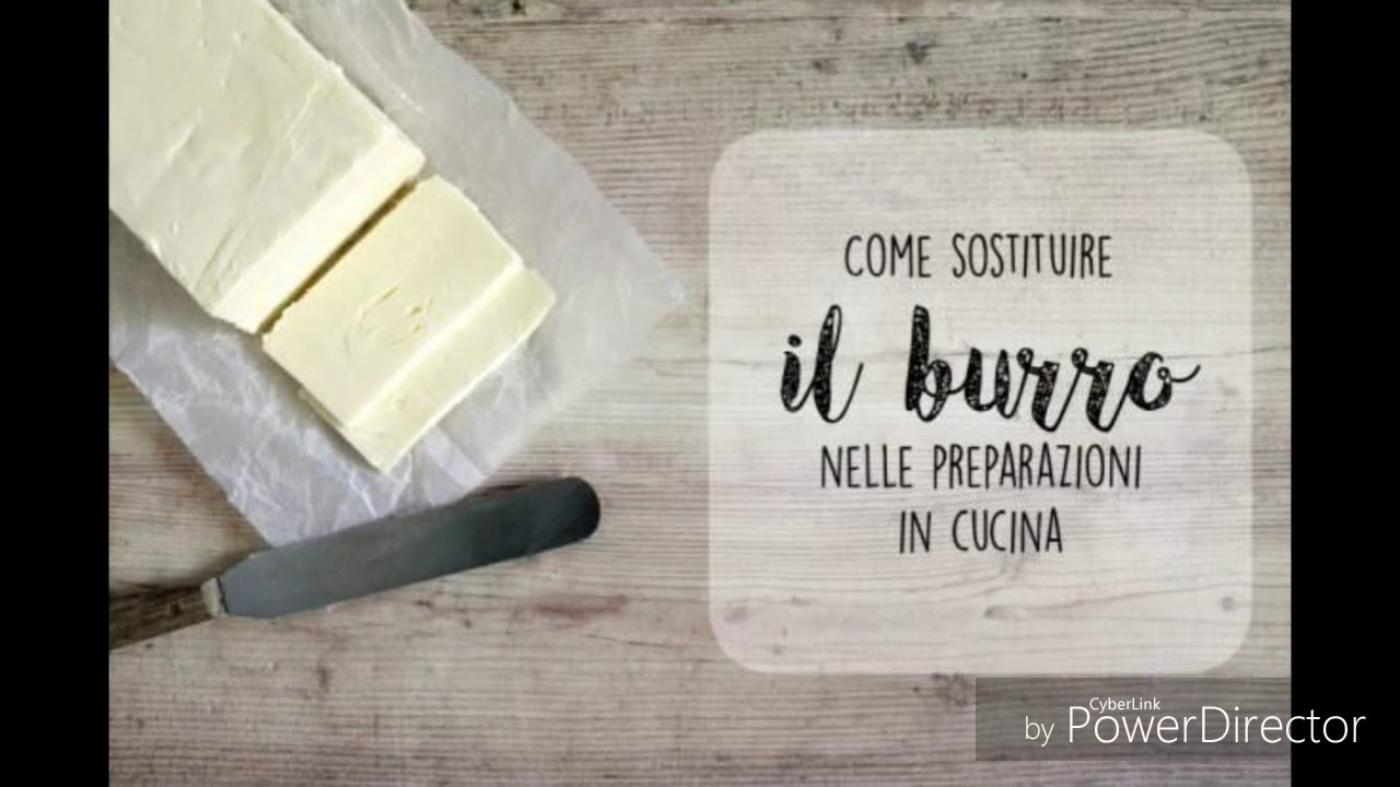 come sostituire il burro con l'olio