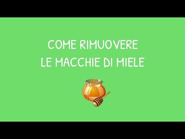 come togliere il miele dal pavimento