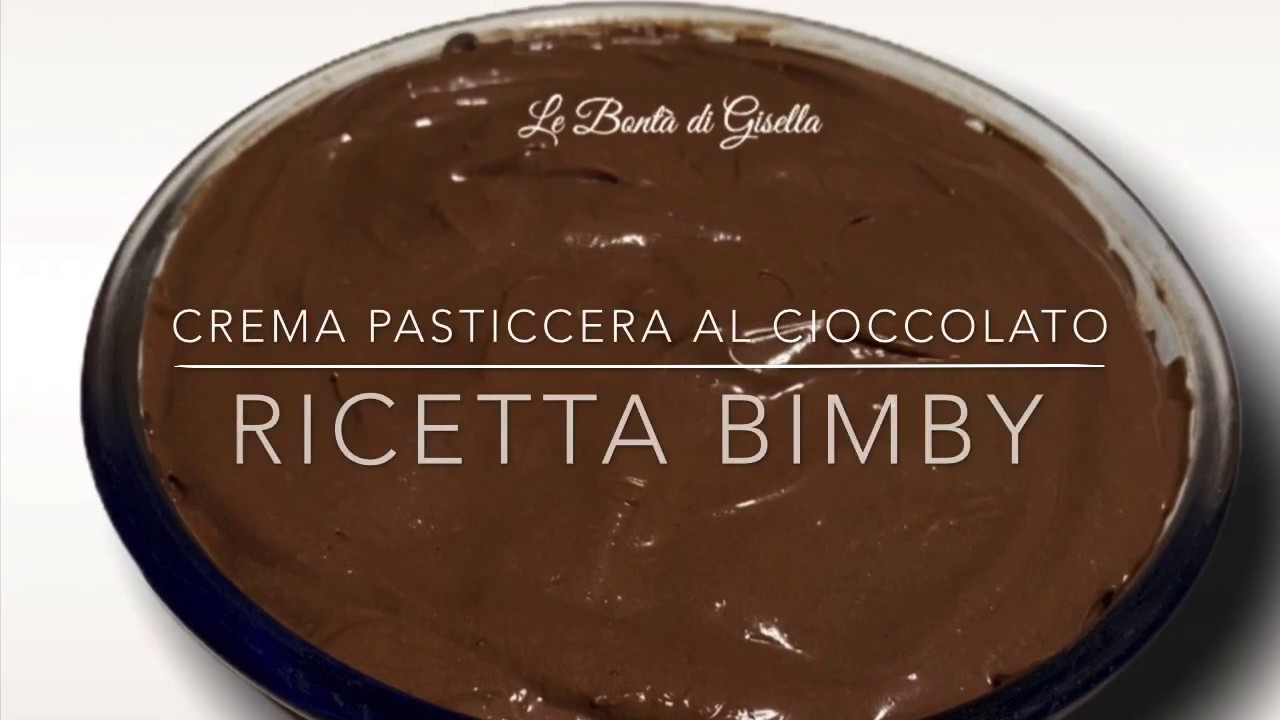 crema pasticcera al cioccolato con bimby