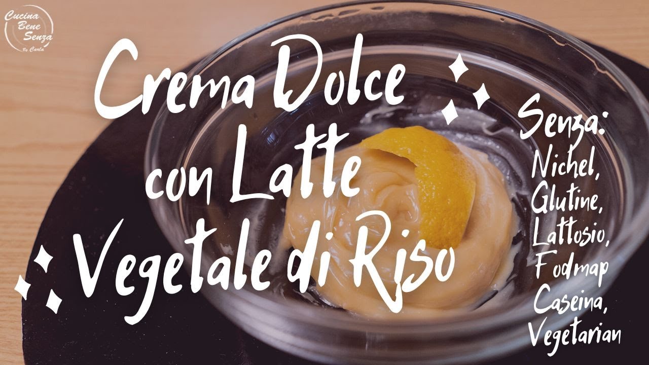 crema pasticcera con latte di riso