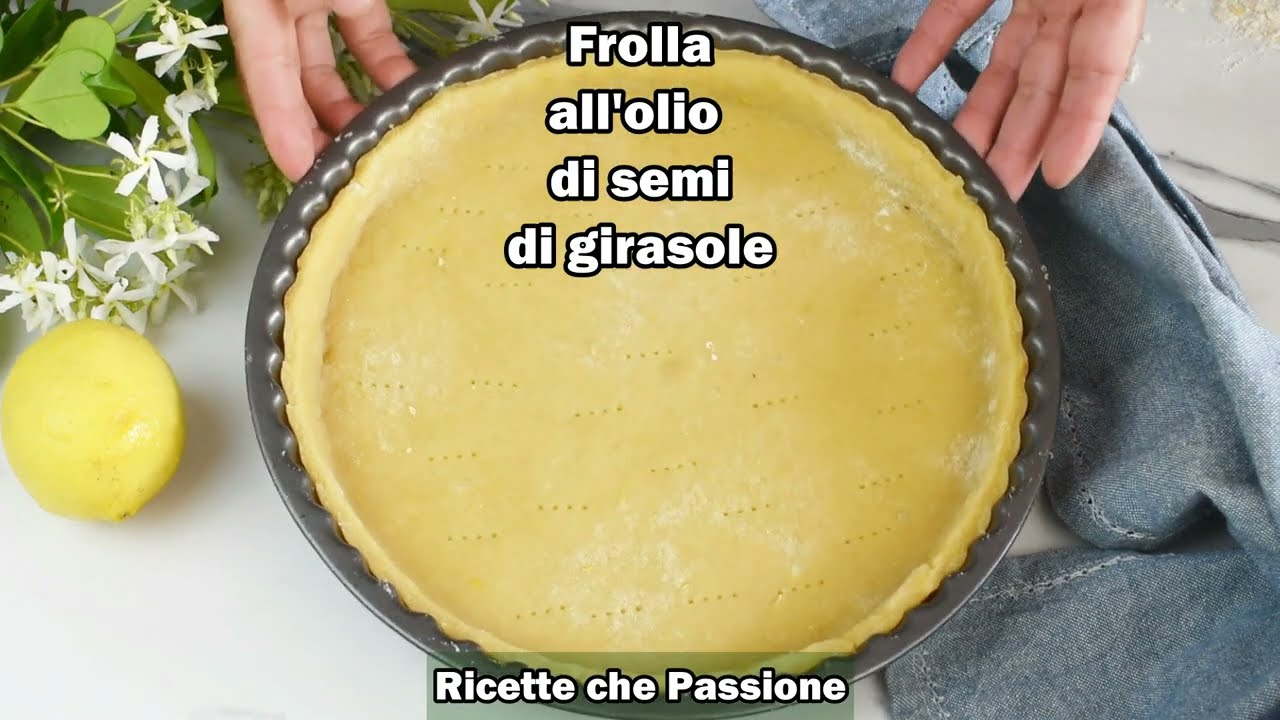 crostata bimby con olio di semi di girasole