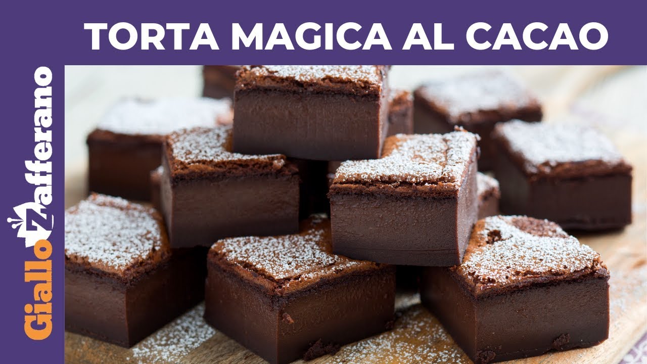 dolce veloce con cacao in polvere