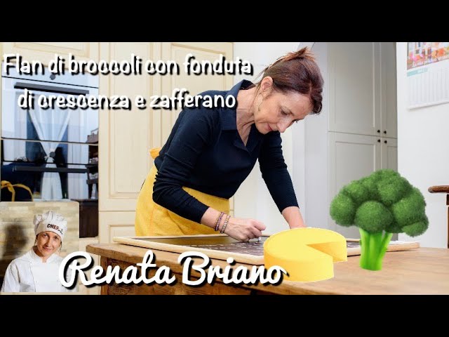 flan di broccoli con salsa al parmigiano