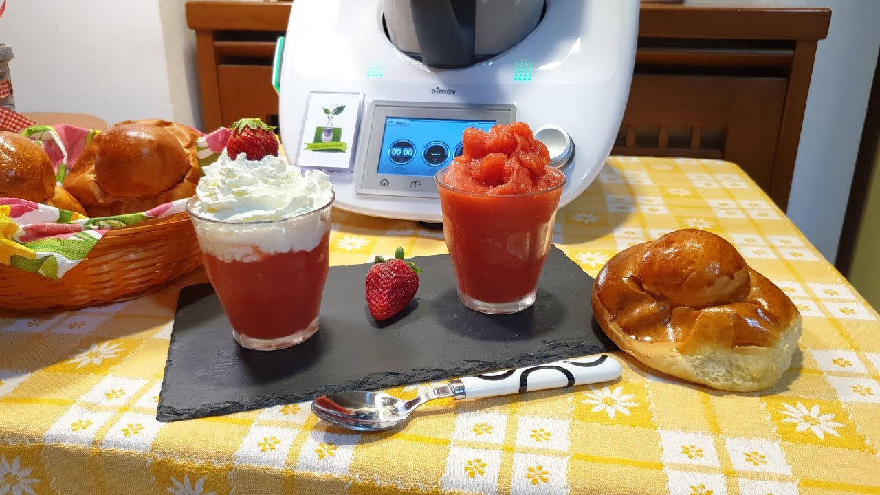 granita di fragole con il bimby