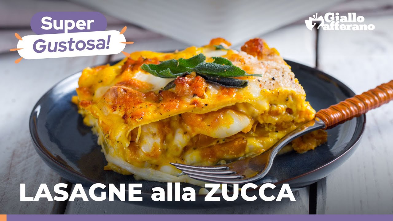 lasagne zucca salsiccia funghi e provola