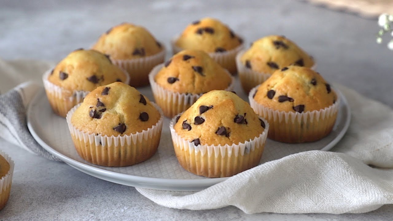 muffin integrali con gocce di cioccolato