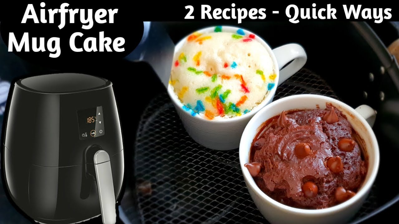 mug cake in friggitrice ad aria
