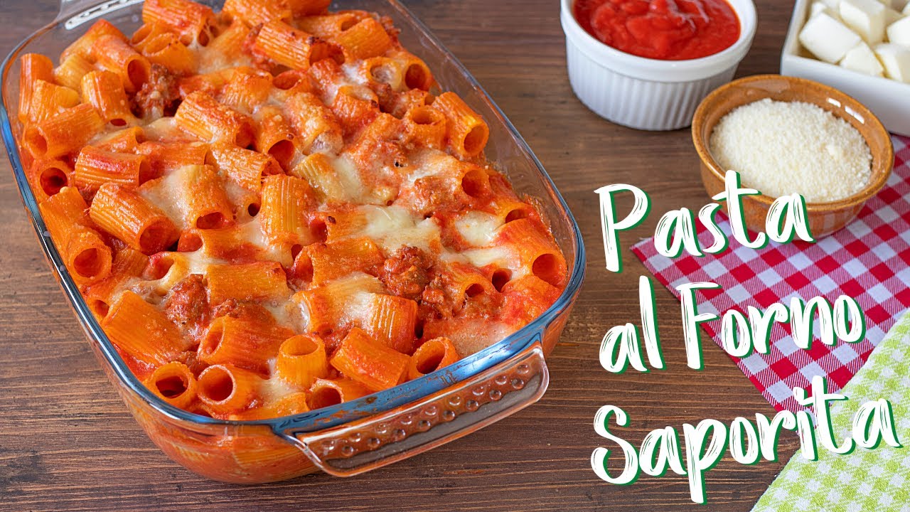 pasta al forno con scamorza e sugo