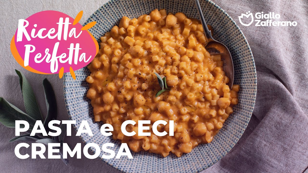 pasta crema di ceci e pomodorini
