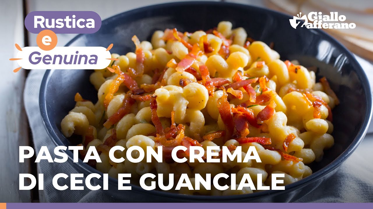 pasta crema di ceci e zucchine