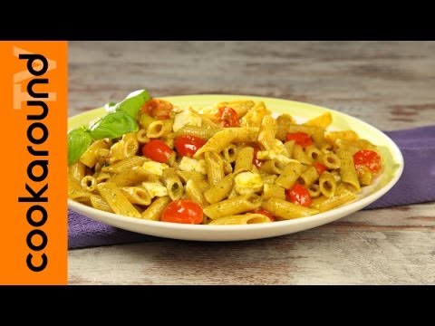 pasta fredda pesto tonno mozzarella e pomodorini