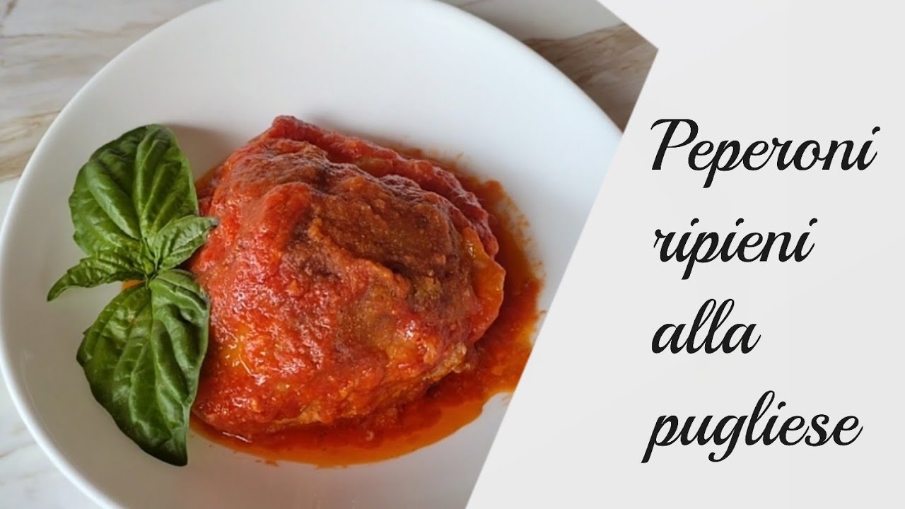 peperoni ripieni di carne al sugo