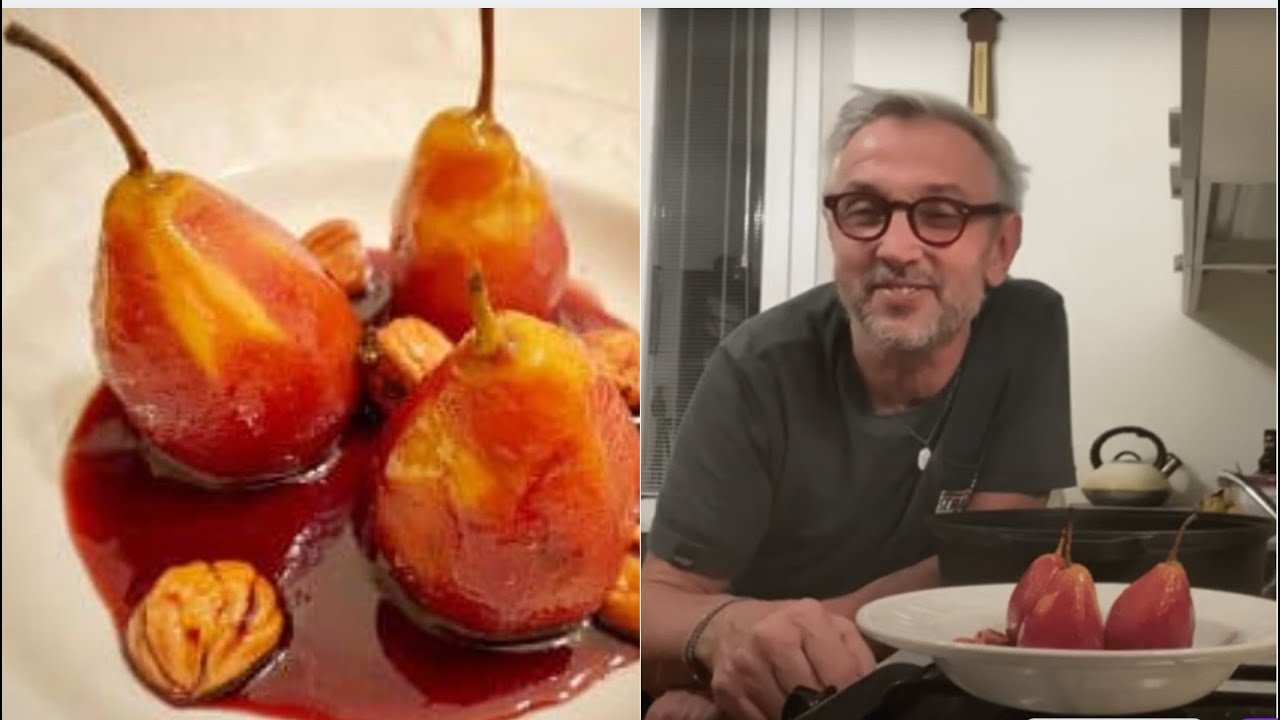 pere cotte a pezzi in padella