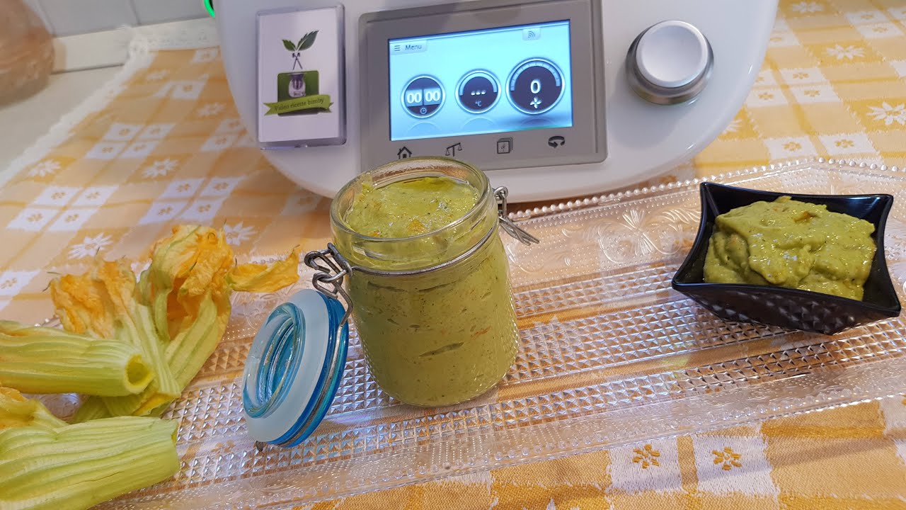 pesto di fiori di zucca bimby