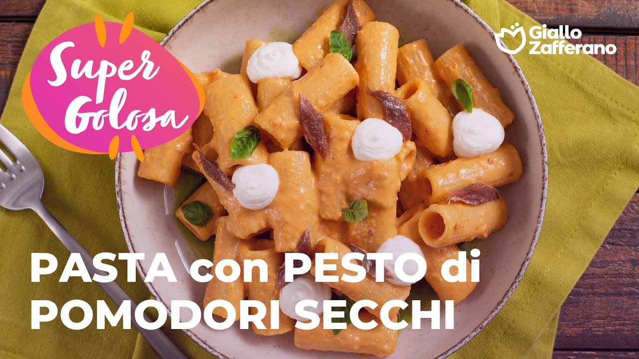 pesto ricotta pomodori secchi e mandorle