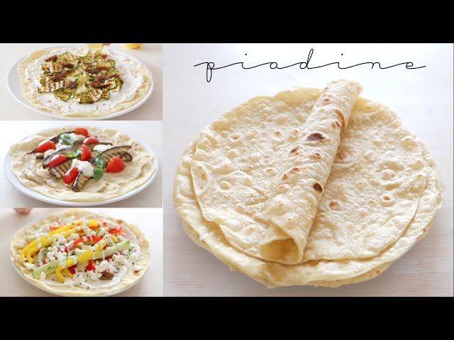 piadina con farina d'avena e acqua