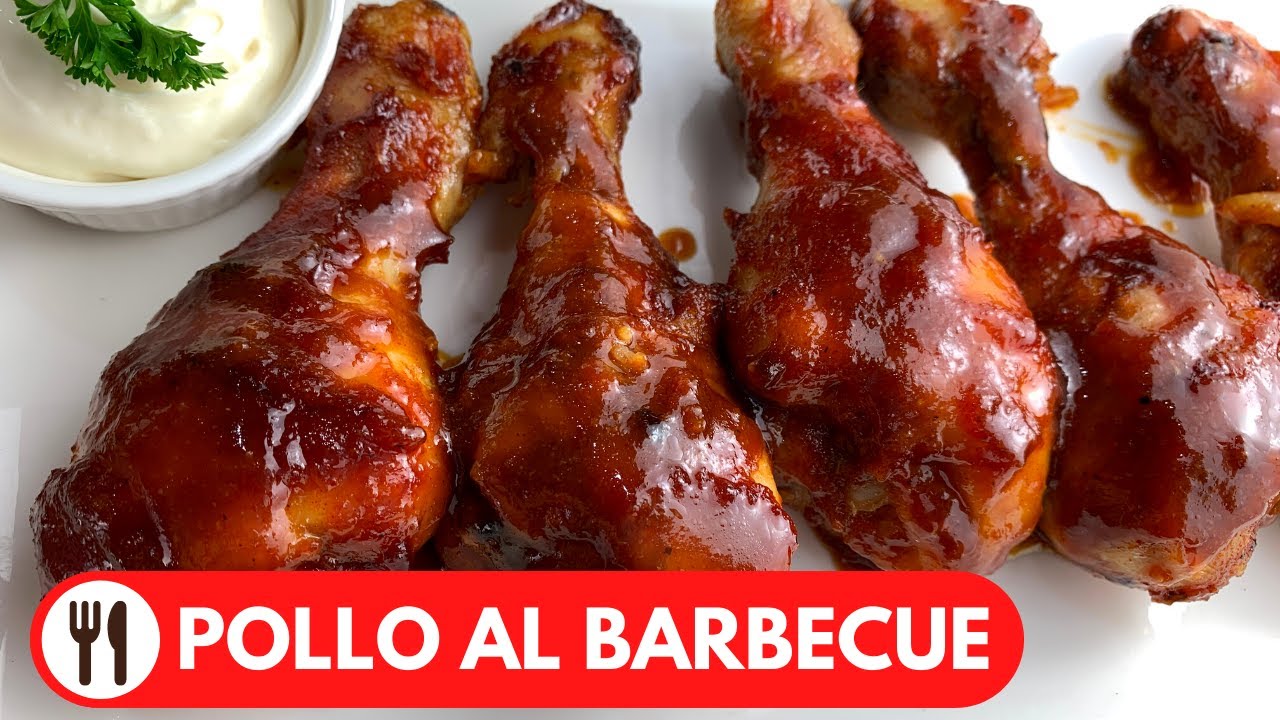 pollo con salsa barbecue al forno