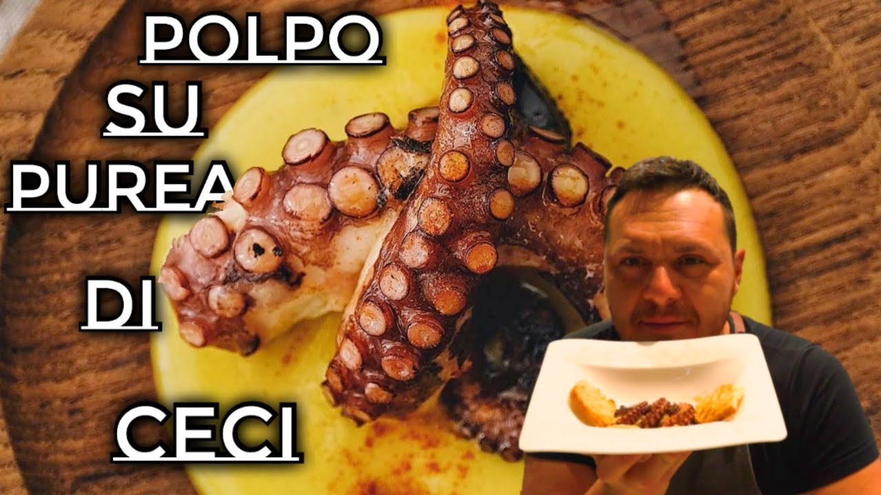 polpo arrostito con crema di ceci