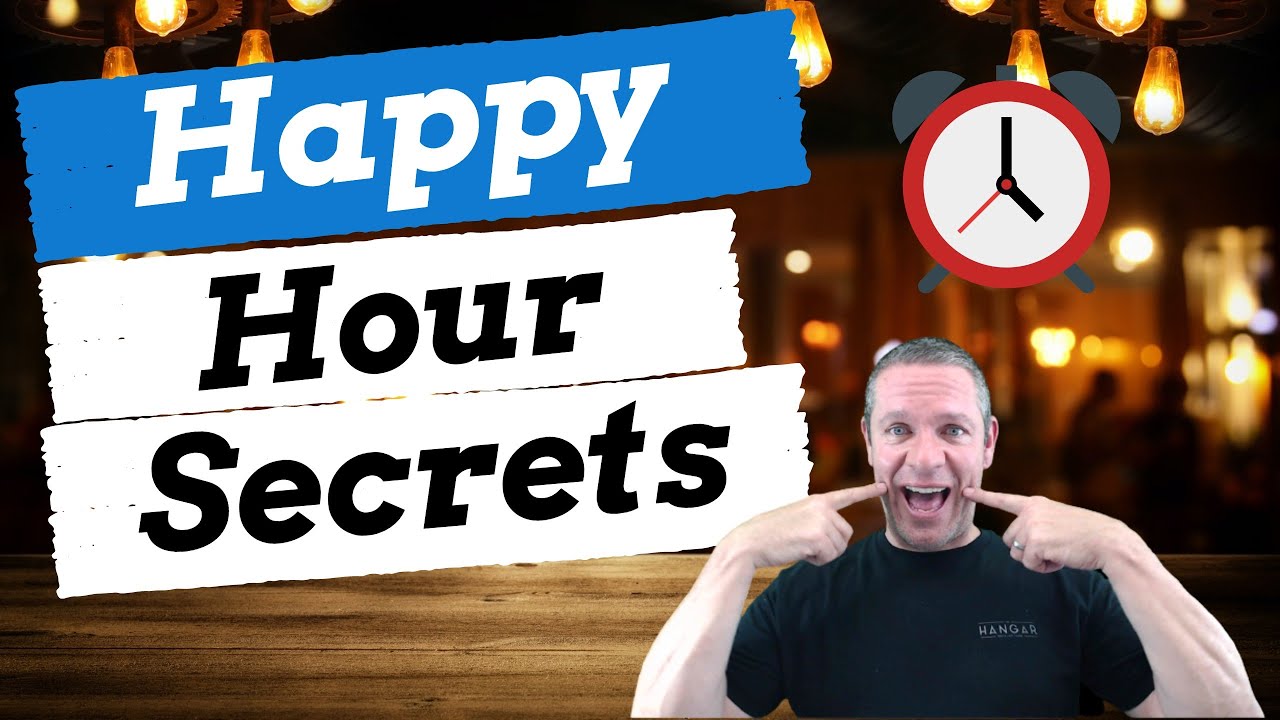 prepara il banco per l'happy hour