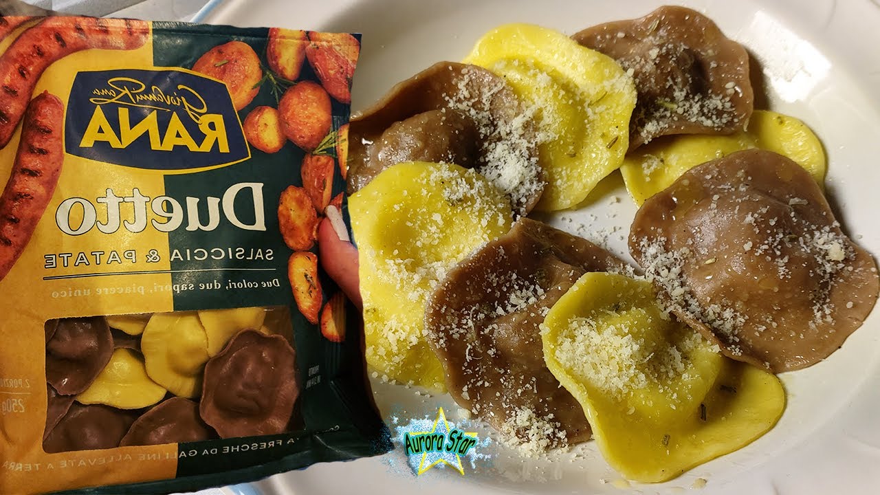 ravioli salsiccia e patate rana condimento