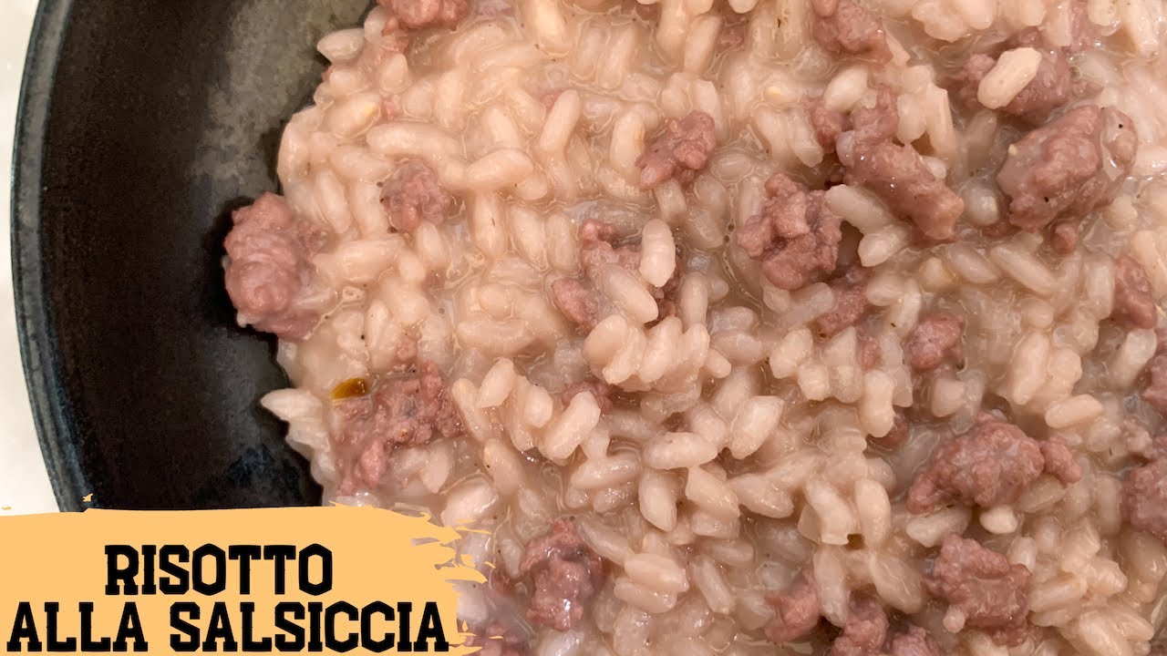 risotto alla monzese con vino rosso